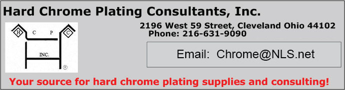 Hard Chrome Plating Consultants, Inc. 216-631-9090